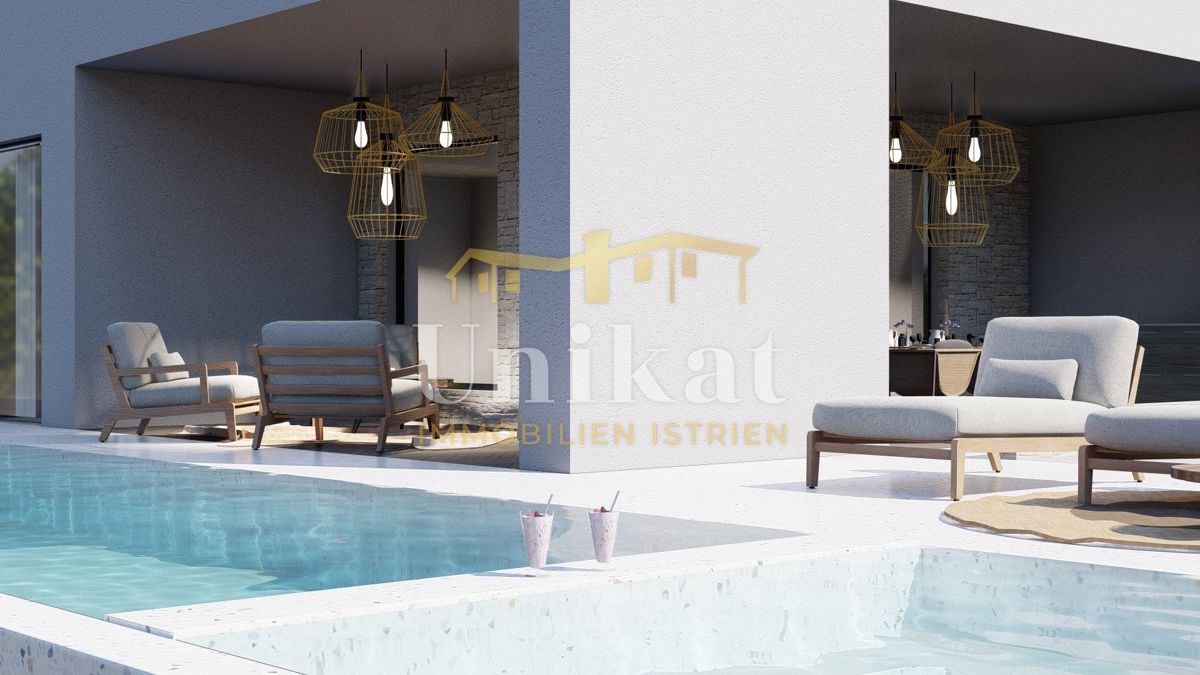 Terreno con permesso di costruzione a Tinjan